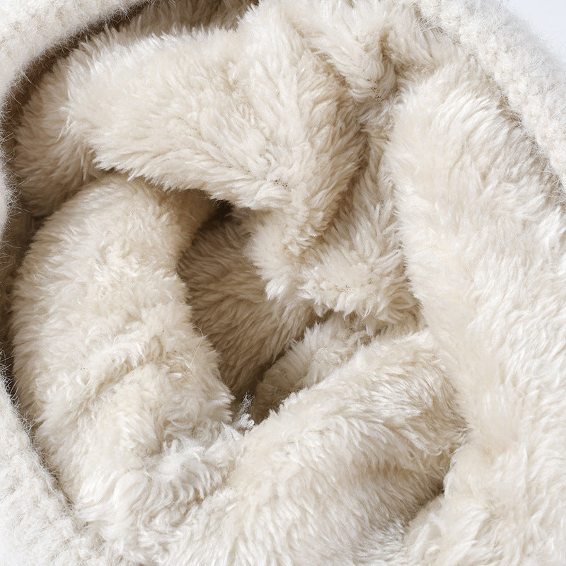 Women's Thermal Knit PomPom Hat with Bow Detail – Cozy Winter Beanie